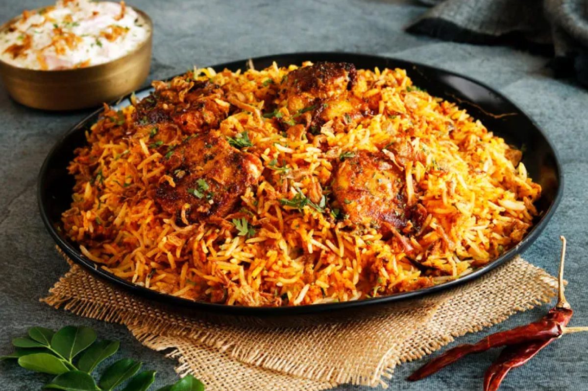 Boneless chicken biryani from 90s Biryani