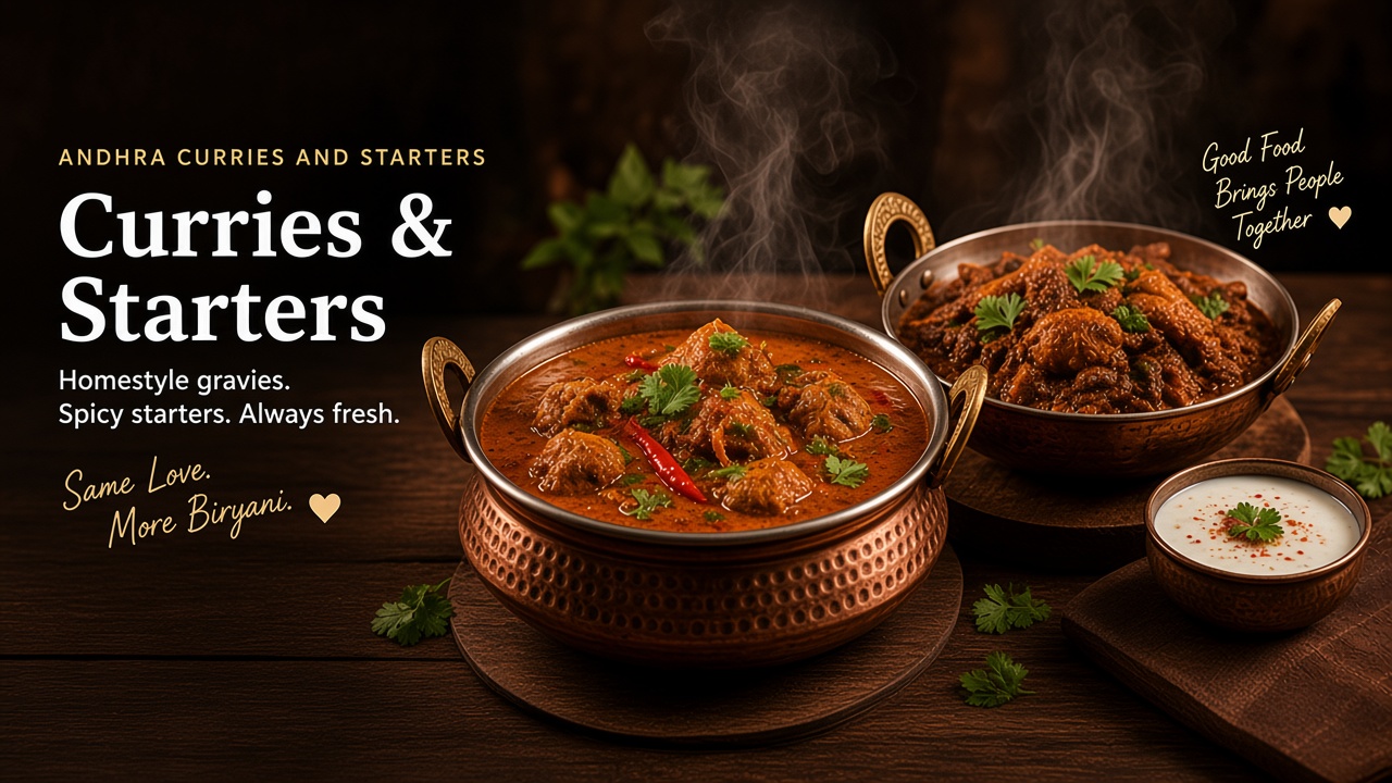 Curries and starters