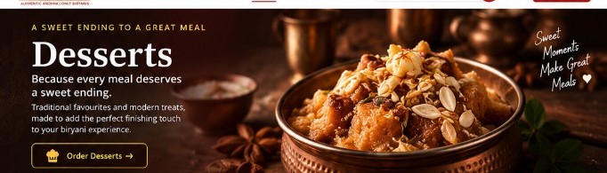 Desserts from 90s Biryani